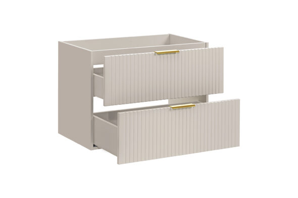 Waschbeckenunterschrank, 80 cm, 2 Schubladen – Bild 3